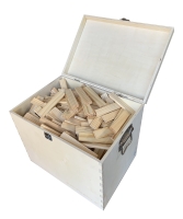 PlayBrix 500 Stück in einer geräumigen Holzkiste