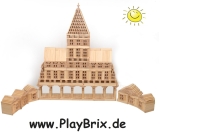 PlayBrix 1000 Stück in einer Holzkiste