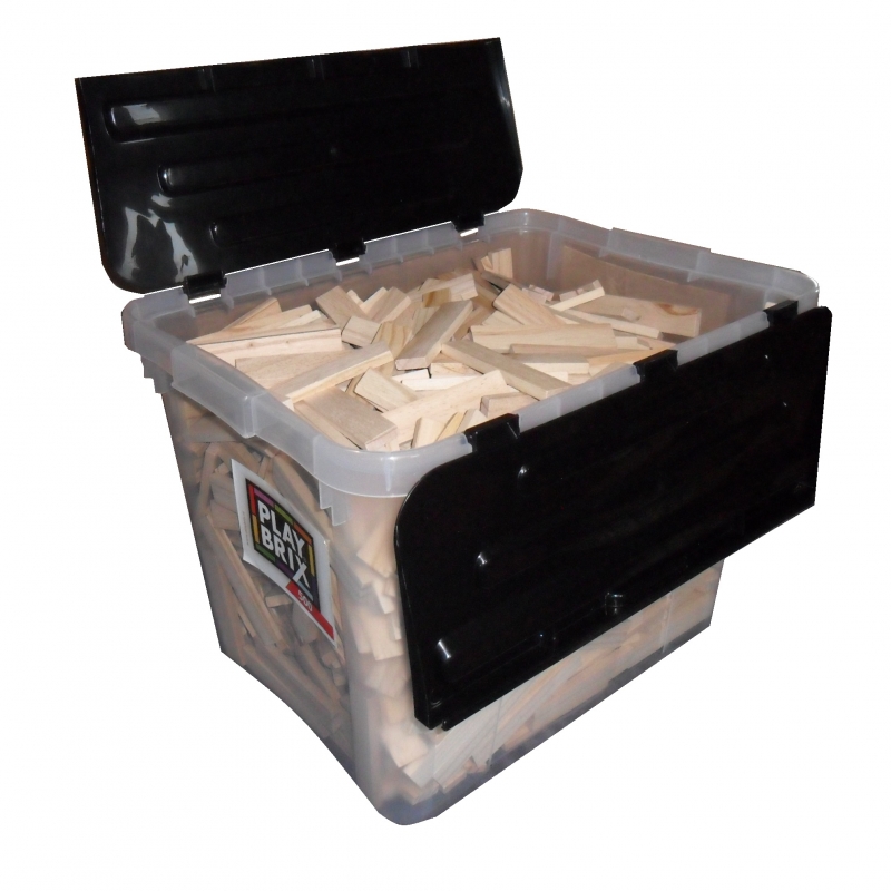 Kunststoff Aufbewahrungsbox 42ltr blau oder schwartz - www.PlayBrix.de