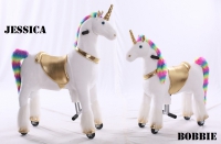 Kids-Horse "Bobbie" Schaukelpferd auf Rolle, Rainbow UniCorn