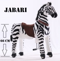 Kids-Horse "Jabari" Schaukelpferd auf Rolle, Schwarz/Weiß gestreift, Zebra